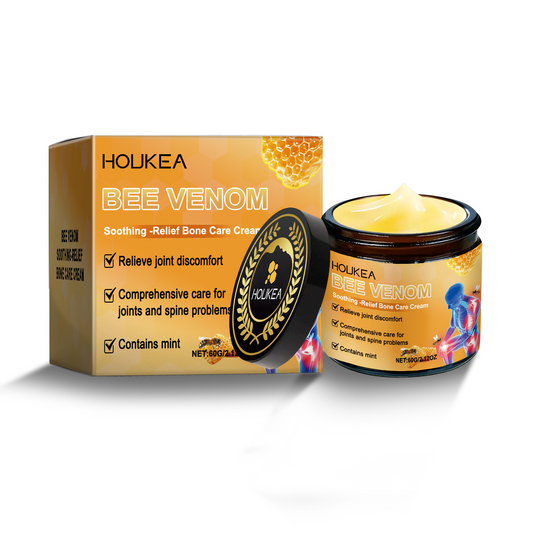 Houkea Bee Venom Joint Relief Cream - Daily Nourishment for Joints and Skin (Topical Application)