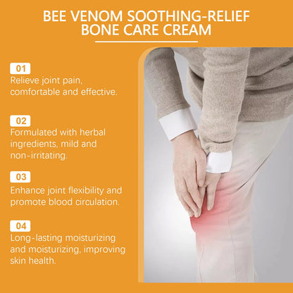 Houkea Bee Venom Joint Relief Cream - Daily Nourishment for Joints and Skin (Topical Application)