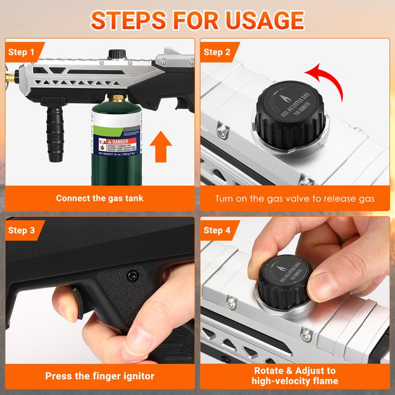 Adjustable Flame Cooking Torch for Sous Vide, Steak, Crème Brûlée & BBQ | Propane Torch