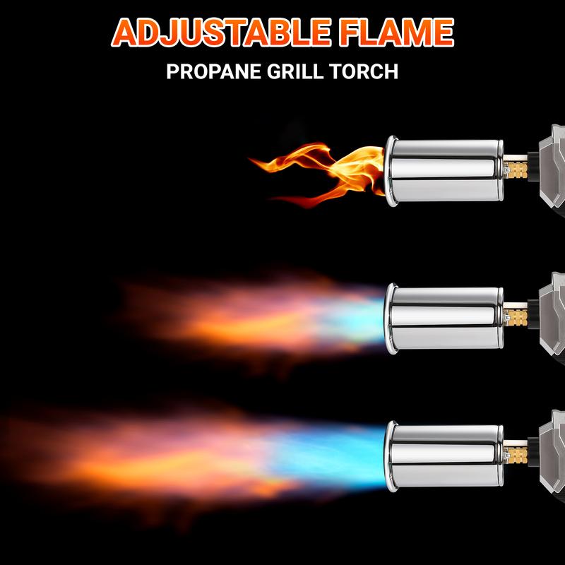 Adjustable Flame Cooking Torch for Sous Vide, Steak, Crème Brûlée & BBQ | Propane Torch