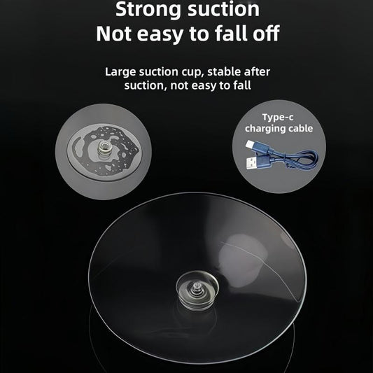2-in-1 Waterproof Bluetooth Shower Speaker — LED Light + Strong Suction Cup, Portable & Travel-Ready
