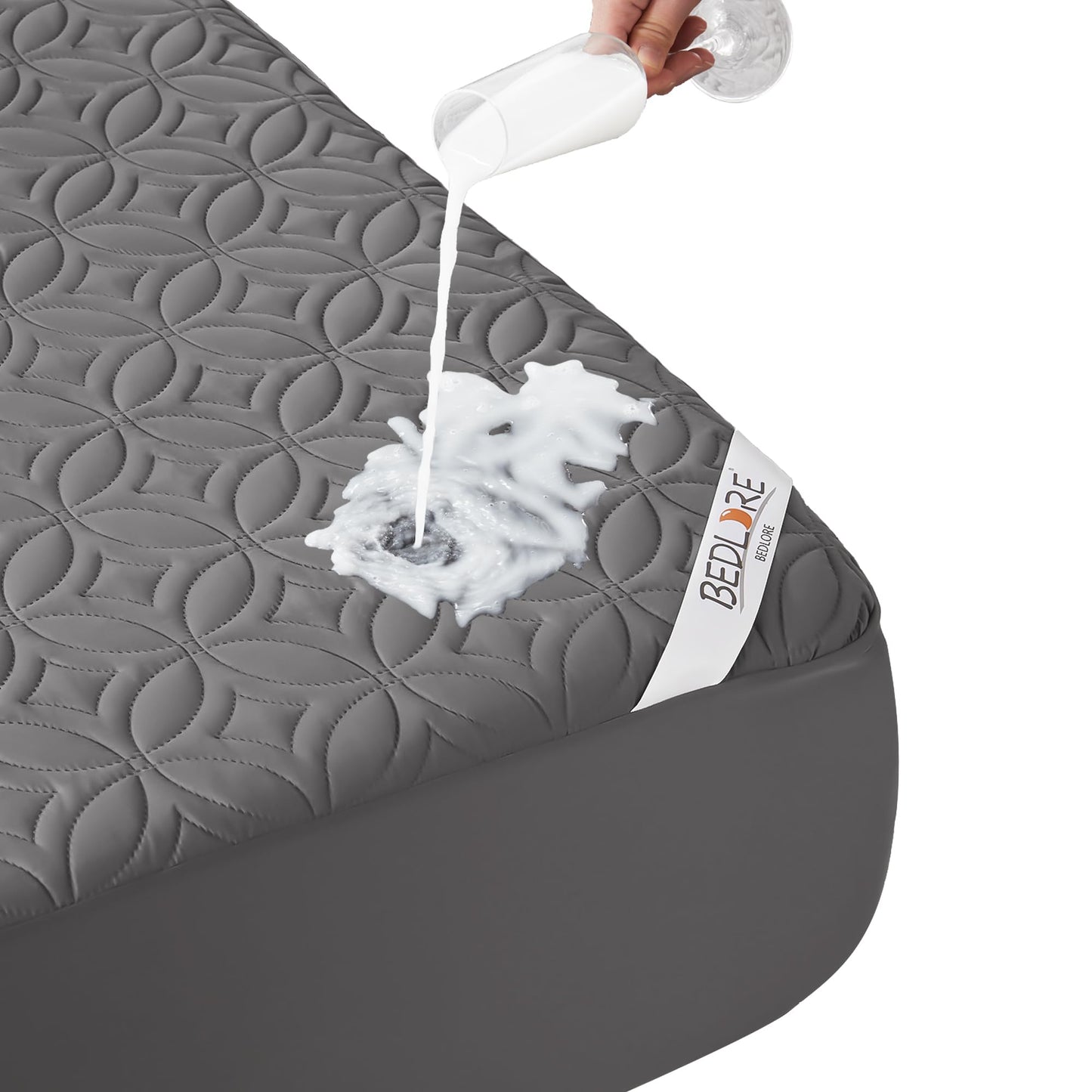 Waterproof Mattress Protector 🛌 Soft, Breathable & Noise-Free | Deep Pocket 18" Fit | Premium Coin-Quilt Design