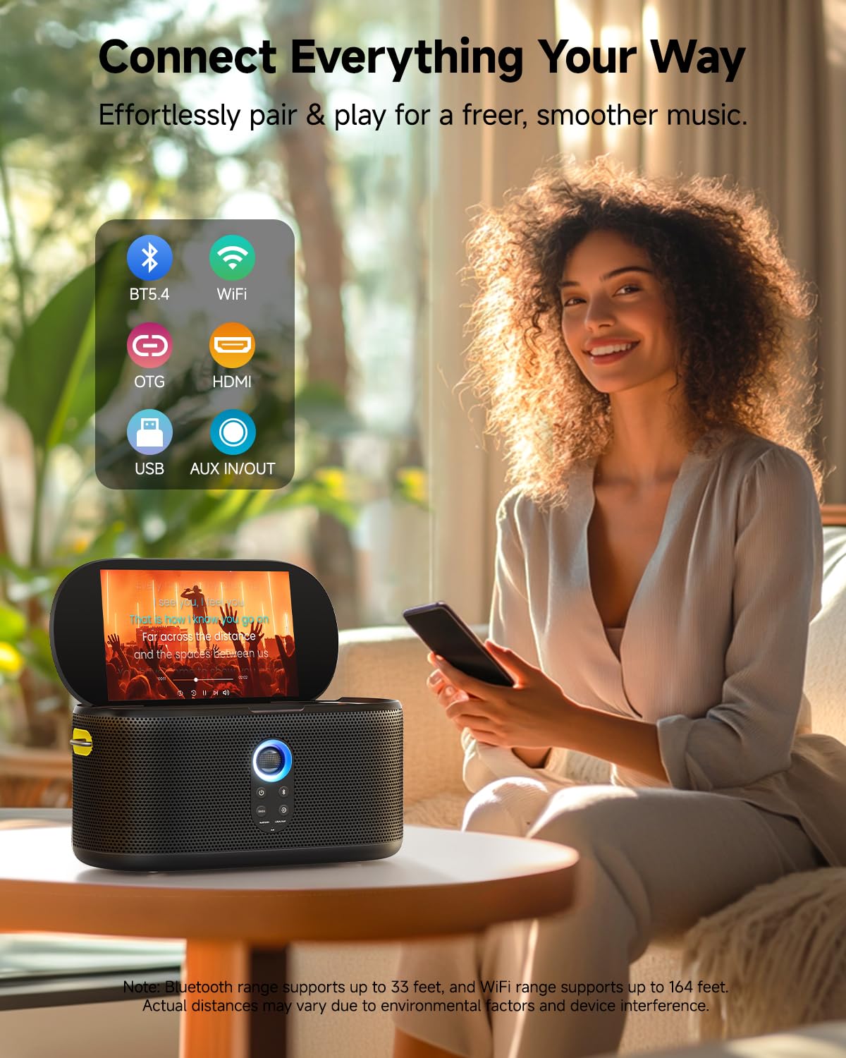 13.3" All-in-One Karaoke Machine 🎤 460W | Dual Wireless Mics | Big Screen Party System