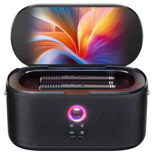 13.3" All-in-One Karaoke Machine 🎤 460W | Dual Wireless Mics | Big Screen Party System